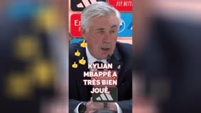 Real Madrid - Ancelotti très content du match de Mbappé : Il a été dangereux comme toujours