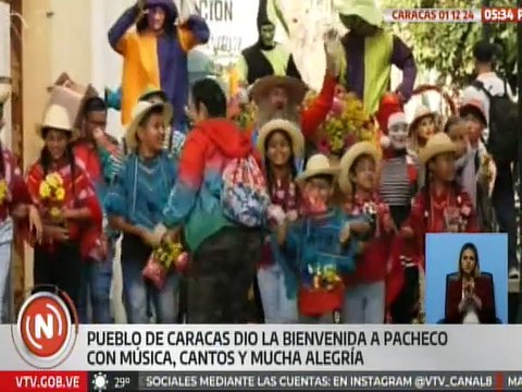 Caracas | Con música, cantos y mucha alegría los ciudadanos dieron la bienvenida a la bajada de Pacheco