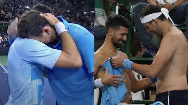 Tennis - Buenos Aires 2024 - Les adieux de Juan Martin Del Potro au tennis, Del Potro et Djokovic sont tous les deux en larmes