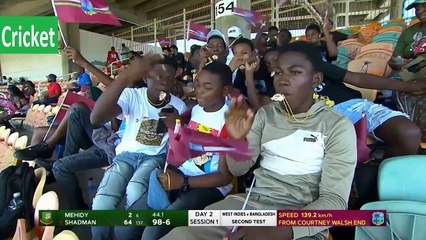 West Indies vs Bangladesh 2nd Test Day 2 Highlights 2024