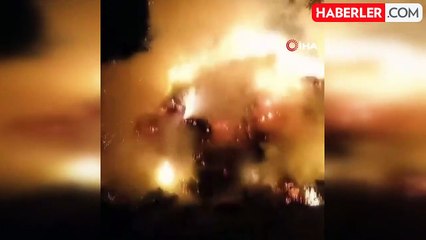Iğdır'da 300 Balya Ot Yandı