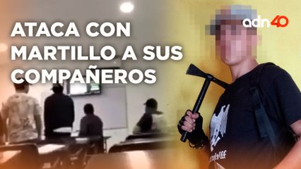 Intentó matar a sus compañeros de clases con un martillo y transmitió todo en vivo