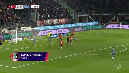 Ajax reduce gap at the top of the Eredivisie with NEC win