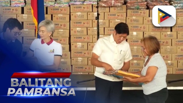 PBBM, pinangunahan ang pamimigay ng tulong sa mga nasunugan sa Tondo, Maynila