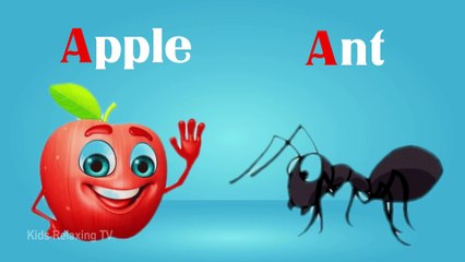 Phonics Song with TWO Words - A For Apple - ABC Alphabet Songs with Sounds for Children