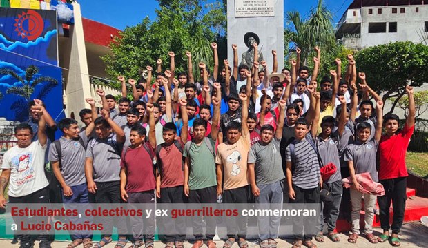 Estudiantes, colectivos y ex guerrilleros conmemoran a Lucio Cabañas Barrientos