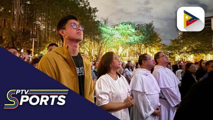EJ Obiena, nakisaya sa paskuhan ng UST