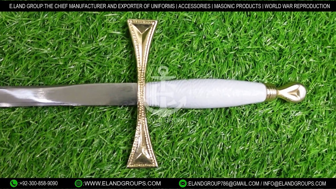 Masonic Ceremonial Sword Square Compass Cross Swords, Masonic Templar Sword,