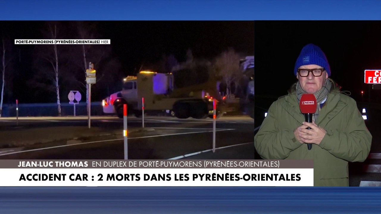 Pyrénées-Orientales : au moins 2 morts dans un accident de car