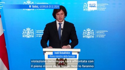 Georgia: quarta notte di proteste dopo la sospensione dei colloqui di adesione all'Ue