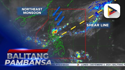 Shear line at amihan, patuloy na nakaaapekto sa ilang bahagi ng bansa