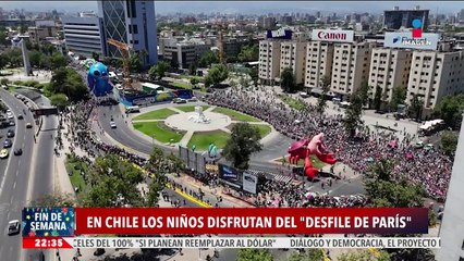 Niños chilenos disfrutan del Desfile de de París