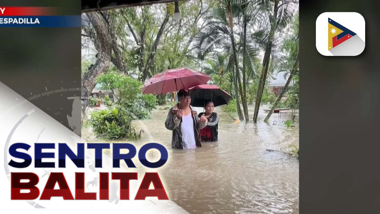 Ilang lugar sa Bicol Region at Western Visayas, binaha dahil sa patuloy na pag-ulan  dulot ng shear line