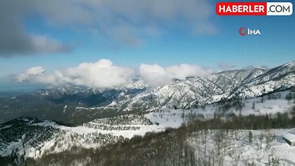 Handüzü Yaylası Beyaza Büründü, Kartpostallık Görüntüler Oluşturdu