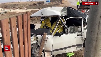 Eskişehir'de 18 yaşındaki gencin hayatını kaybettiği trafik kazası
