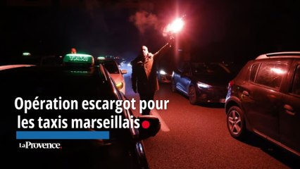 Opération escargot pour les taxis marseillais