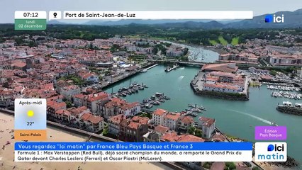 02/12/2024 - ICI Matin France Bleu Pays Basque en vidéo