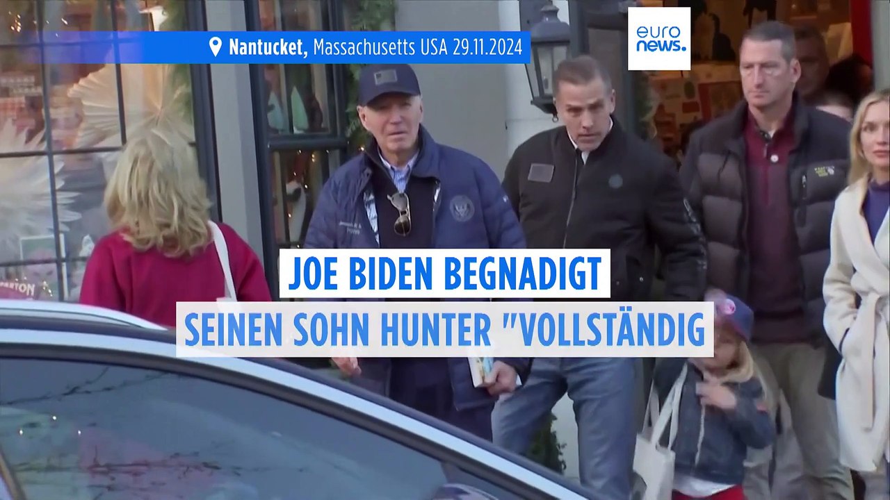 Die letzten Wochen im Weißen Haus: Joe Biden begnadigt seinen Sohn Hunter