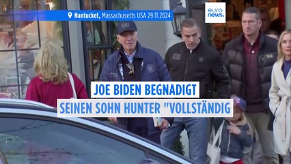 Die letzten Wochen im Weißen Haus: Joe Biden begnadigt seinen Sohn Hunter