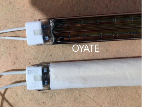 600mm 220v 1000w half gold coated infrared quartz heat lamps infrared emitters