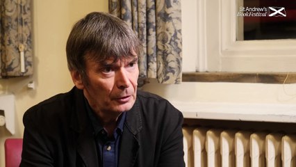 Ian Rankin speaking at the St Andrew's Book Festival 2024