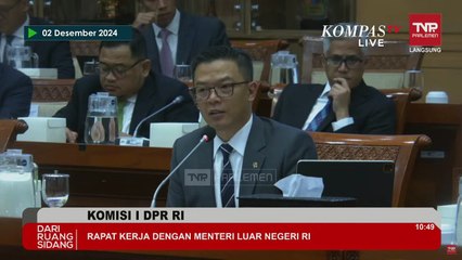 Rapat Perdana di Komisi I DPR, Menlu Sugiono Beberkan Visi Politik Luar Negeri Presiden Prabowo
