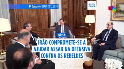 Chefe da diplomacia do Irão visita Assad em Damasco e promete apoio na luta contra a ofensiva rebelde