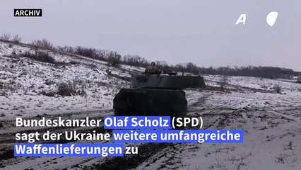 Scholz sagt Ukraine weitere Rüstungslieferungen zu
