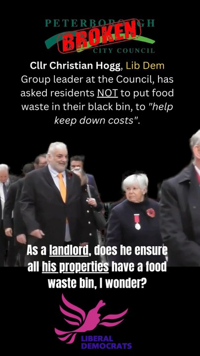 How much food waste does a Lib Dem councillor generate?