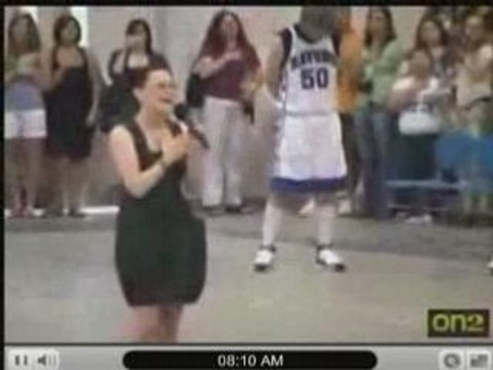 Bethany Joy Galeotti sings National Anthem