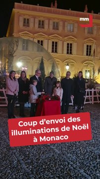Le prince Albert II et la princesse Charlène, avec les jumeaux princiers, ont donné le coup d’envoi des illuminations