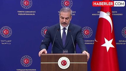 Fidan: Suriye'deki çatışmaların başlamasının nedeni 13 yıldır ülkenin sorunlarının çözülmemiş olması