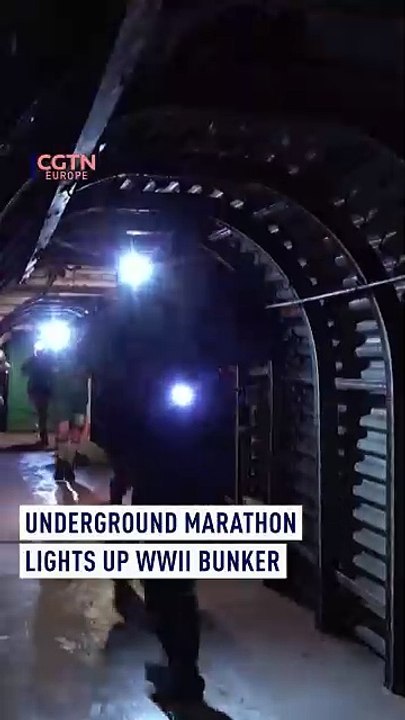Underground marathon lights up WWII bunker
