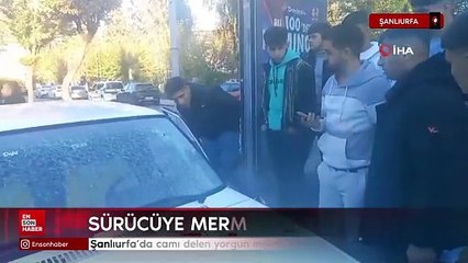 Şanlıurfa'da camı delen yorgun mermi sürücünün göğsüne düştü