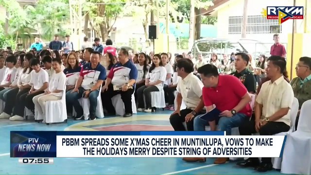 PBBM spread some Christmas cheer in Muntinlupa, vows to make the holidays merry despite string of adversities