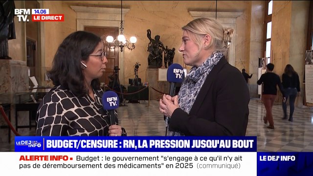 Menace de censure contre Michel Barnier: Ce qui est important, c'est qu'il y ait un budget qui soit adopté , estime Stéphanie Rist, députée Ensemble