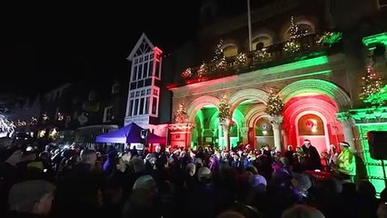 Hungerford Christmas lights switch on