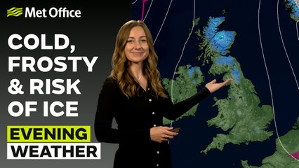 Met Office Evening Weather Forecast 02/12/2024 - Early showers easing away