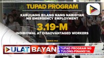 Mahigit 3-M indibidwal at disadvantaged workers, nabigyan ng emergency employment sa pamamagitan ng TUPAD program