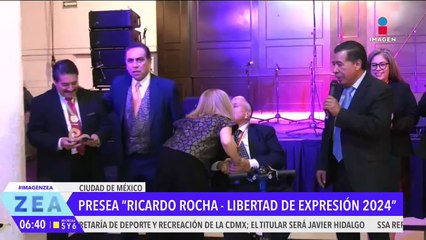 Ciro Gómez Leyva e Ivonne Melgar reciben la presea Ricardo Rocha - Libertad de Expresión 2024