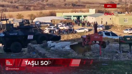 Diyarbakır'da 2 aile arasında taşlı, sopalı arazi kavgası: