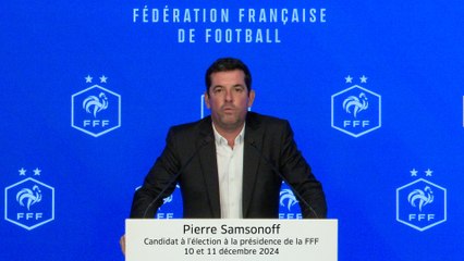 Discours de Pierre Samsonoff, candidat à l'élection à la présidence de la FFF
