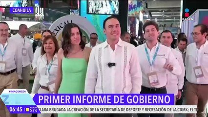 Manolo Jiménez rinde su primer informe como gobernador de Coahuila