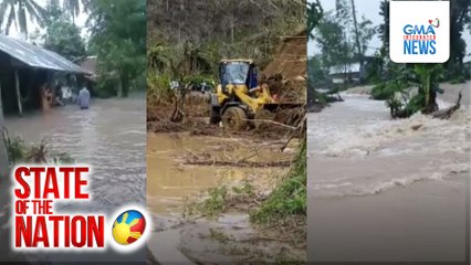 Baha sa ilang bahagi ng Casiguran, Sorsogon, halos hanggang tuktok ng puno na | SONA