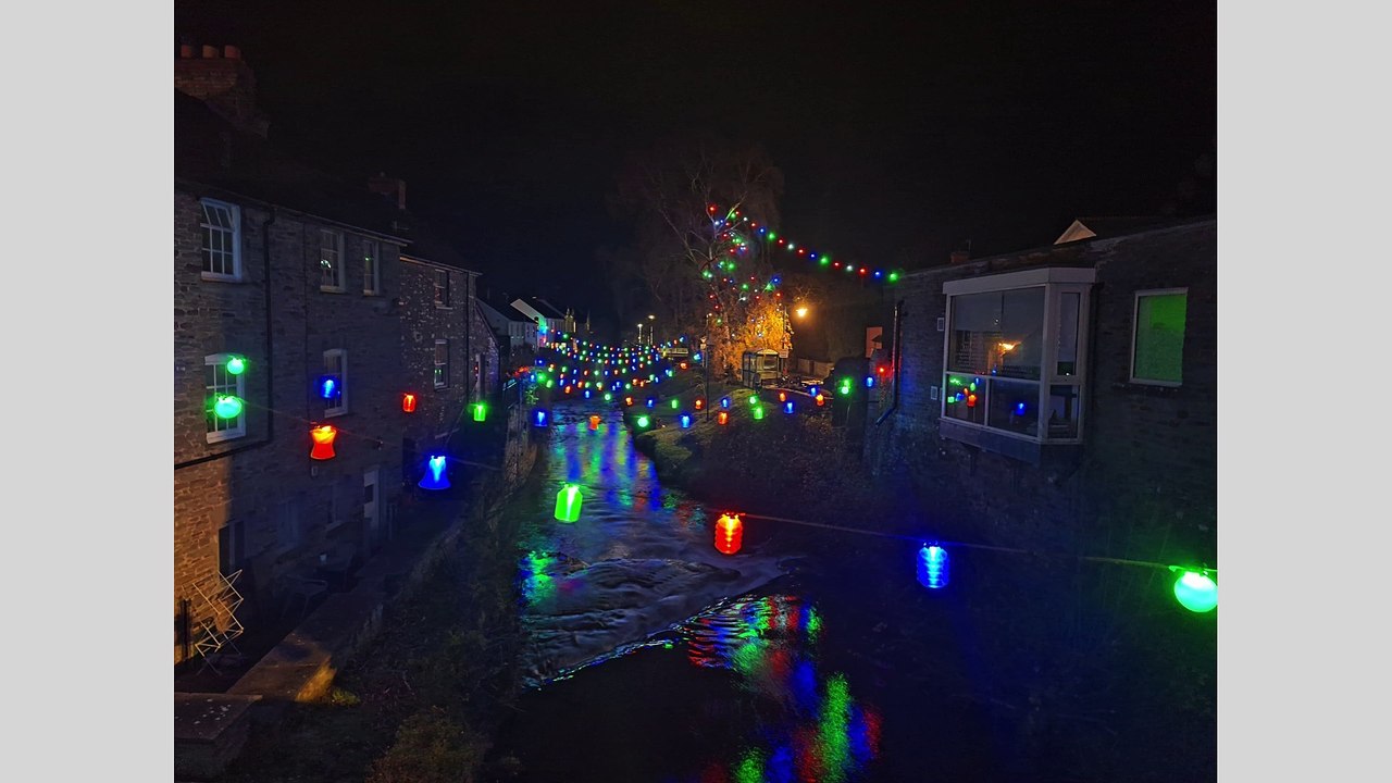 Talgarth Christmas light switch on 2024!