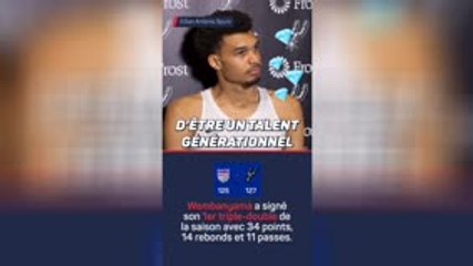 Spurs - Wembanyama : "Je vis mon rêve"