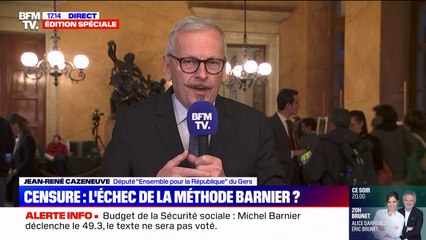 Menace de censure de Michel Barnier: Jean-René Cazeneuve (Ensemble) accuse le RN de faire passer "les enjeux personnels" avant "l'intérêt des Français"