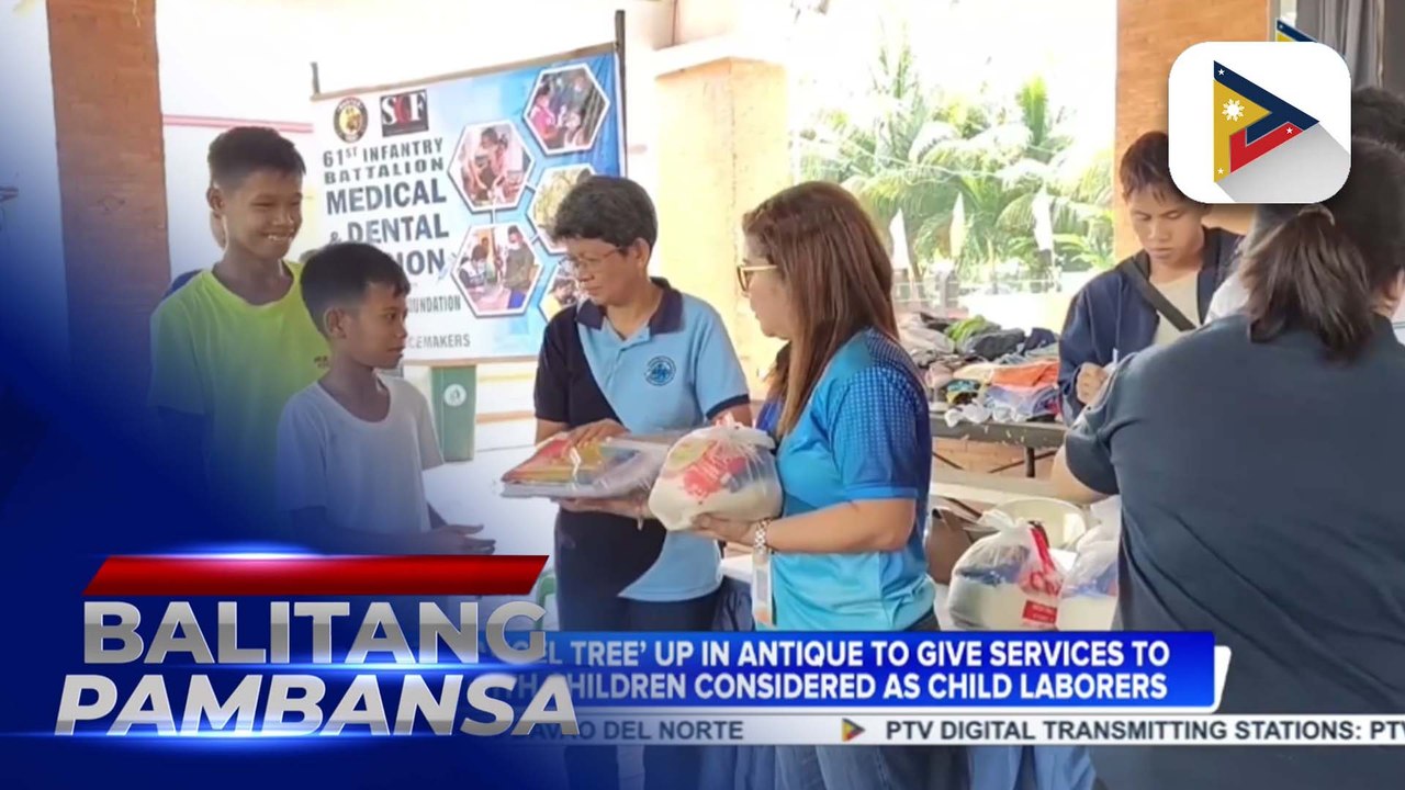 ‘Project Angel Tree’ up in Antique to give services to families with children considered as child laborers