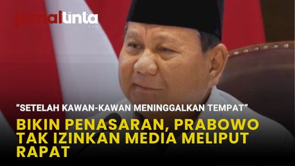 Prabowo Tak Ingin Bocorkan Rapat Rahasia, Langsung Persilahkan Media Keluar