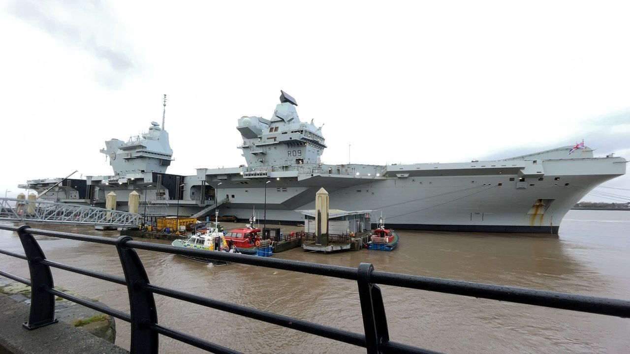 HMS Prince of Wales makes a triumphant return to Liverpool